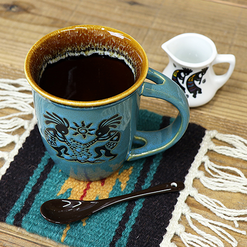 ココペリ セラミック 16oz マグカップ w／スプーン AGC-58376-BL ブルー