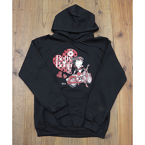 Betty Boop フーディー Biker Betty Boop BB-KP-FD-003-BK ブラック