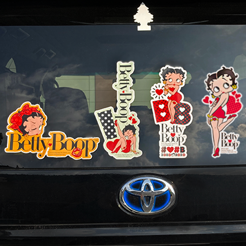 Betty Boop ラージ サイズ ダイカット ステッカー 24.0cm BB-ST-001A