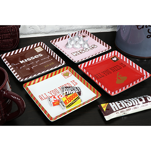 ハーシーズ （HERSHEY’S） スクエア ディッシュ スウィート ノーツ 4枚入 Gift Boxセット HE-ATN-DS-16029