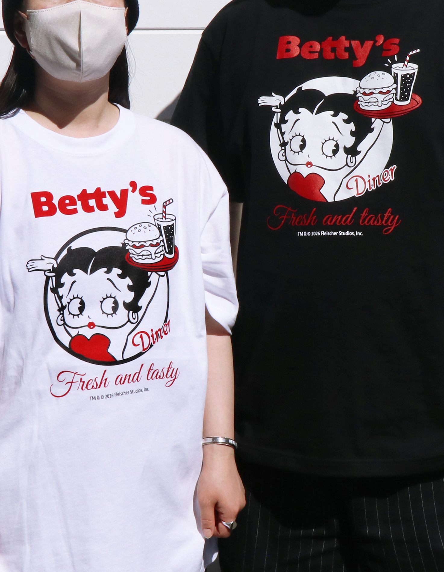 Betty Boop T����� Betty's Diner & Tasty �ۥ磻�� 3RD-BT003-WH