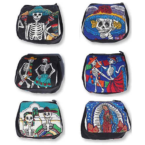 キャンバス コイン バッグ Day of the Dead EL-CB-OPDOD4X5
