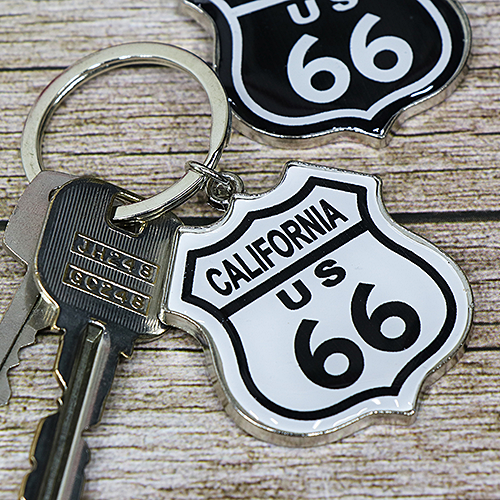 RT 66 メタル キーリング ROUTE 66 CALIFORNIA 66-PB-KR-RT66CAL