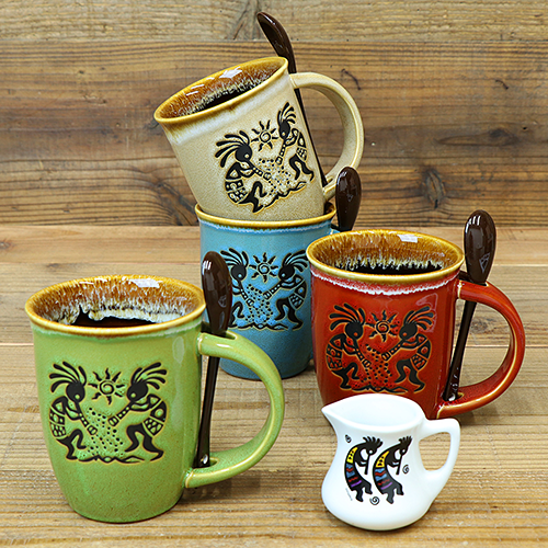ココペリ セラミック 16oz マグカップ w／スプーン AGC-58376-BL ブルー