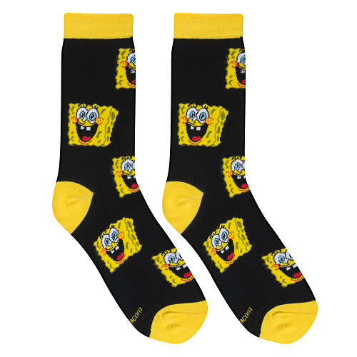 ���쥤���� ���å�����CRAZY SOCKS�˥������ ���롼 ���å��� SPONGEBOB HEADS OS-CSO-WM-12688WNCF
