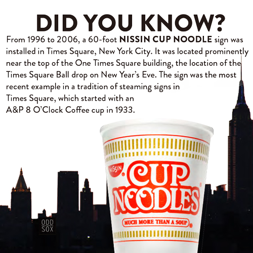 ODD SOX（オッド ソックス）LARGE FEET CUP NOODLES OS-SOC-M-OSCUPNOOD