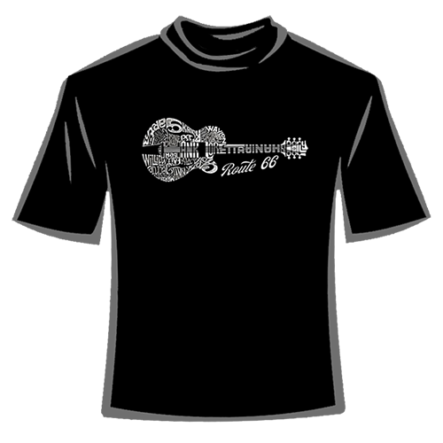 RT 66 Tシャツ Country Guitar 66-LA-TS-COUN-BK