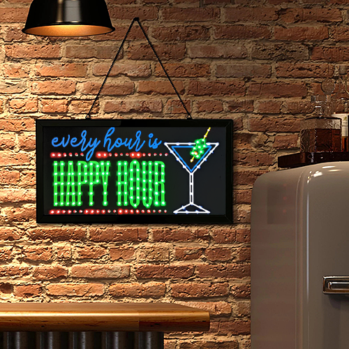 LED  EVERY HOUR IS HAPPY HOUR CA-LE-375842