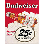 ƥ  BUDWEISER 25 CENTS DE-MS981