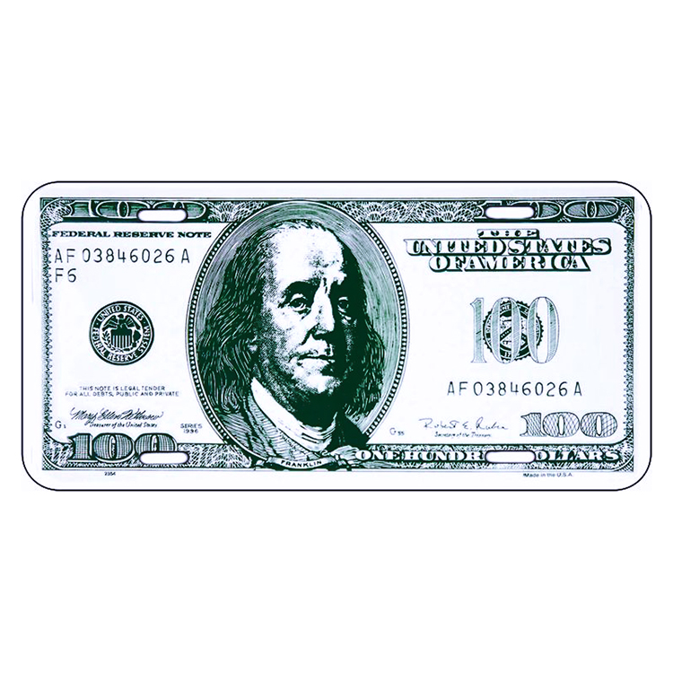 ����ߥ˥��� ������ LICENSE PLATE $100 BILL GL-SL2354