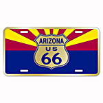 ߥ˥  RT 66 LICENSE PLATE 66-GL-SLMZA6