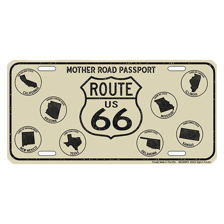 ����ߥ˥��� ������ RT 66 LICENSE PLATE 66-GL-SLR6MP2