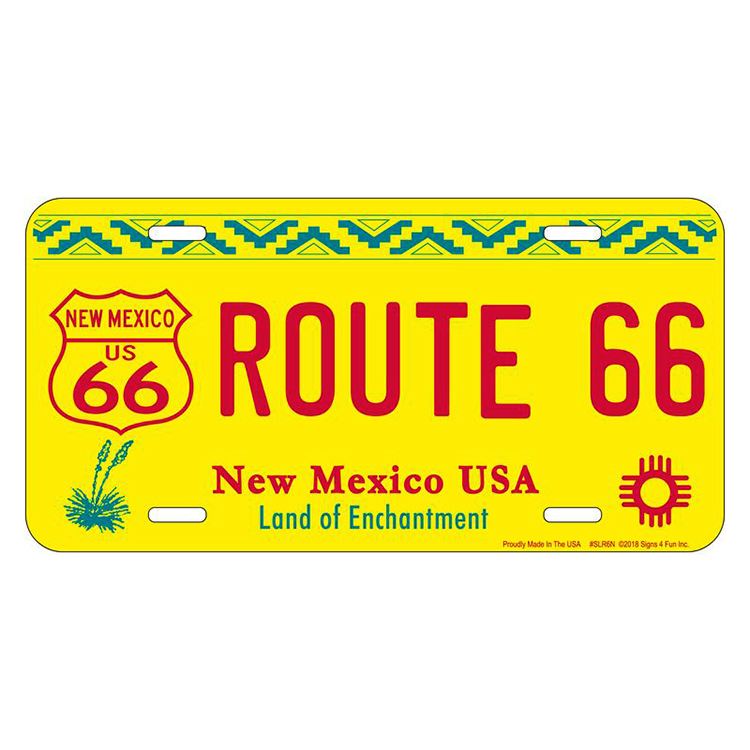 ����ߥ˥��� ������ RT 66 LICENSE PLATE 66-GL-SLR6N