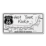 ߥ˥  RT 66 LICENSE PLATE 66-GL-SLRT66