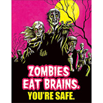 ƥ  ZOMBIES EAT BRAINS DE-MS1915