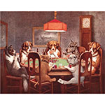 ƥ  SEVEN DOGS PLAYING POKER DE-MS498