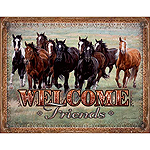 ƥ  WELCOME FRIENDS HORSES DE-MS1949