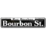 ߥ˥  STREET SIGN BOURBON ST. GL-SSB