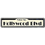 ߥ˥  STREET SIGN HOLLYWOOD BLVD GL-SSH