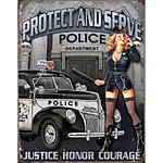 ƥ  POLICE DEPT PROTECT  SERVE DE-MS1721