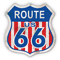 ƥ  Route 66 Red White Blue 66-PT-PTSB-001