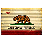 ƥ  California Flag Corrugated PT-PTSC-017