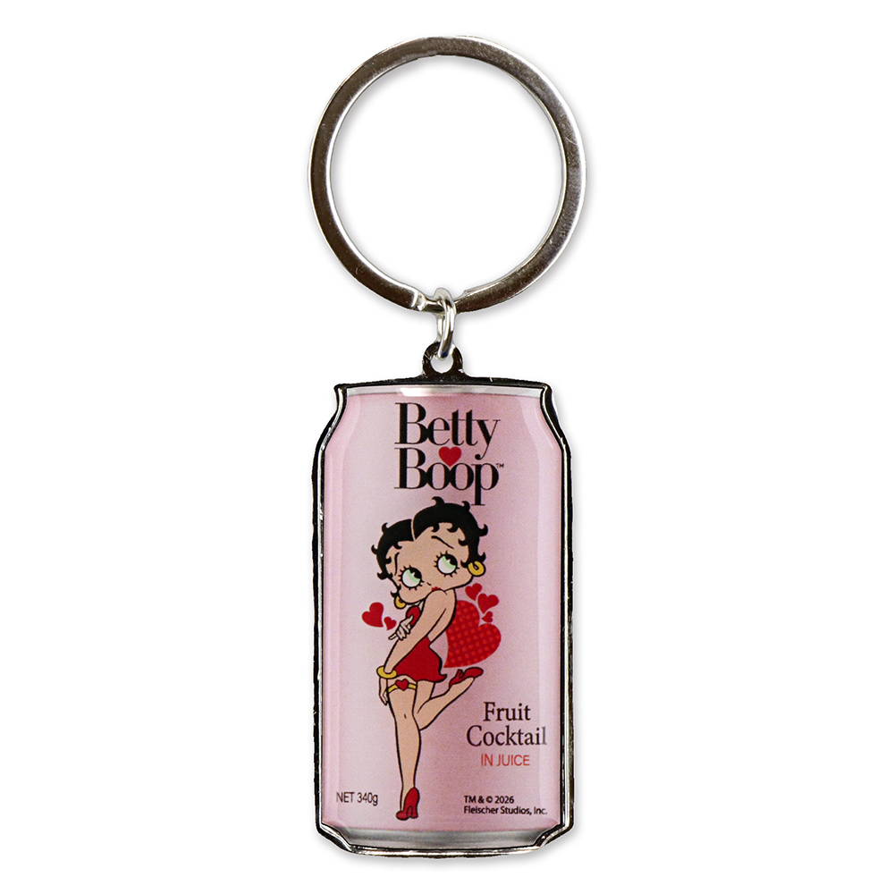 Betty Boop 缶 & ボトル オープナー キーリング Betty Boop Fruit Cocktail 3RD-BBCBOKR-001