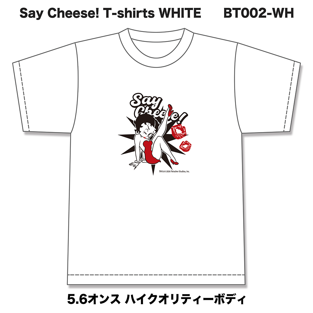 Betty Boop T����� Say Cheese! �ۥ磻�� 3RD-BT002-WH