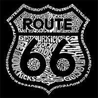 RT 66 T Get Your Kicks 66-LA-TS-GK66-BK