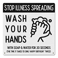 ƥ  Stop Illness Wash Hands PT-PTSB-462