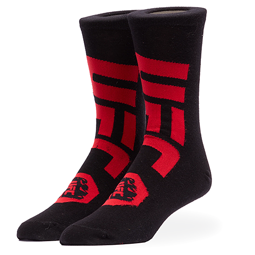 ODD SOXʥå åLARGE FEET UFC LOGO & FIST BLACK RED OS-SOC-M-22259UFCMC