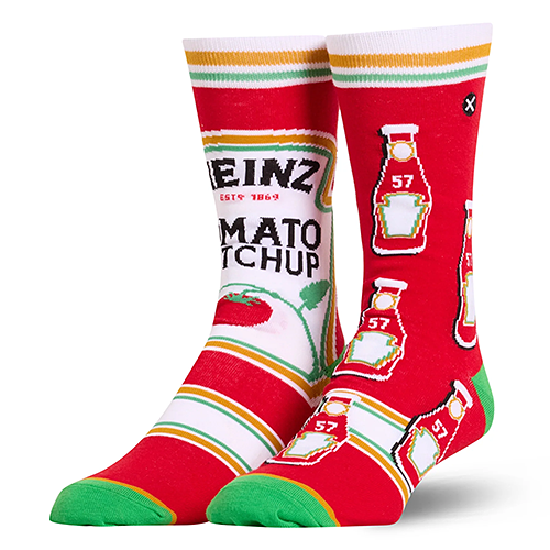 ODD SOXʥå åLARGE FEET HEINZ KETCHUP SPLIT OS-SOC-M-38133MONCD