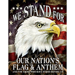ƥ  WE STAND FOR OUR FLAG DE-MS2175