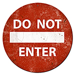 ƥ  Do Not Enter PT-PTS-496