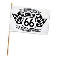 12x18 in ƥå եå Route 66 Black  White 66-FI-F-STI-RT66BW